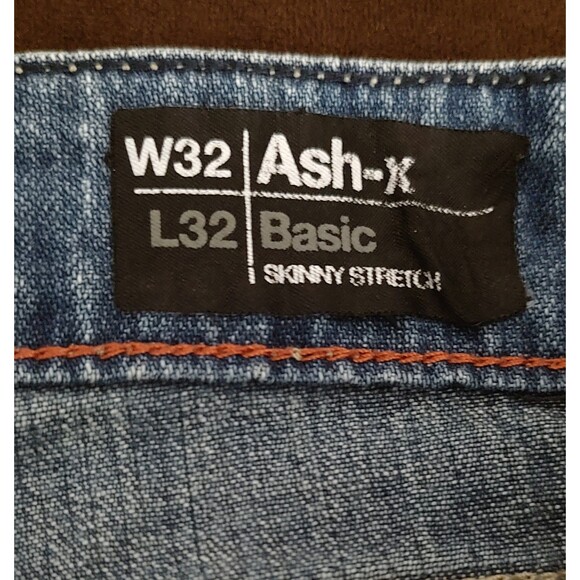 Buffalo David Bitton Ash X Basic Jeans 32x32 Blue Skinny Stretch Distress(34x32) - Picture 11 of 12